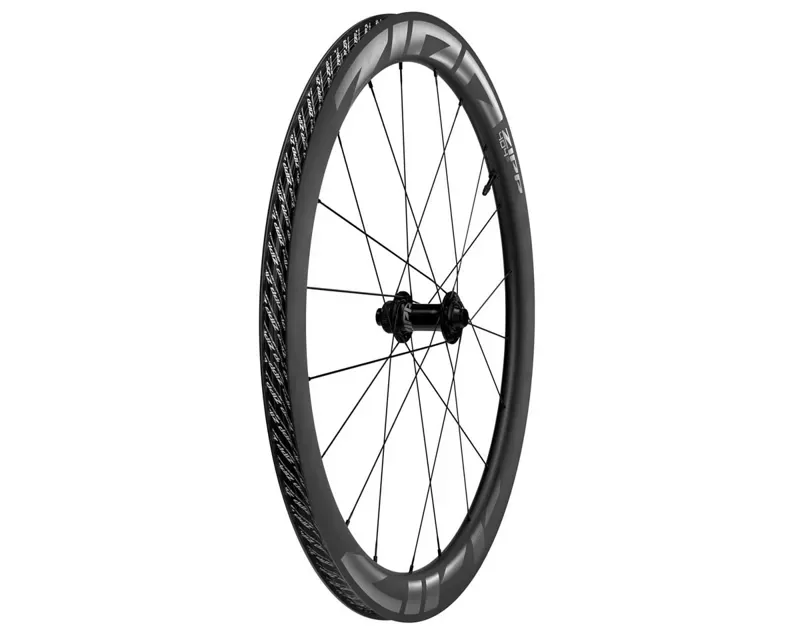 Zipp 404 S Carbon Tubeless Front Wheel A1 700c in Dark Grey Graphic-1