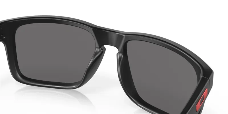 Oakley Holbrook In Red Iridium Lenses/Matte Black Frame-3