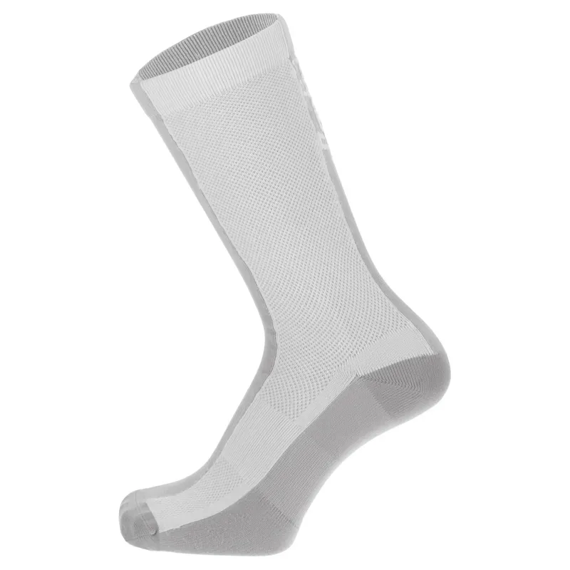 Santini Mid-Season High Profile Socks in White