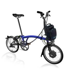 Brompton Electric M6lu Folding Bike In Black 2 715 00