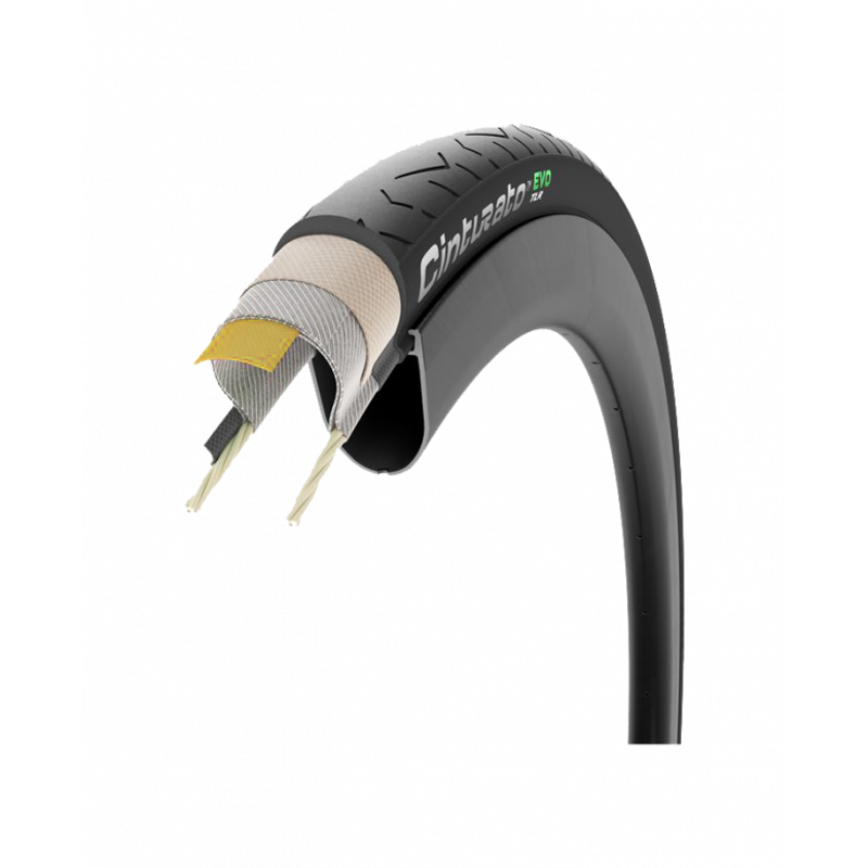 Pirelli Cinturato EVO TLR tyre in Black 700c-5