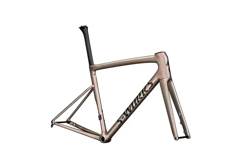 Specialized S-Works Tarmac SL8 Frameset Viavi Red Gold Over Silver/ Obsidian-2