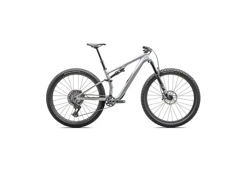 Specialized Epic 8 EVO Expert Downcountry Bike in Silver/Gunmetal