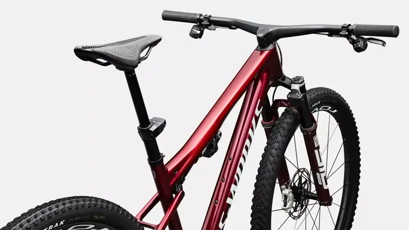 Specialized S-Works Epic 9 XC Mountain Bike in Red Tint Over Red Reflex Pearl Edge Fade-3