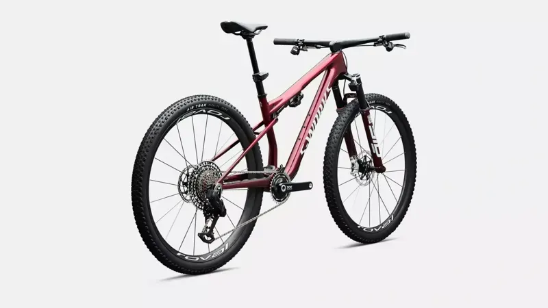 Specialized S-Works Epic 9 XC Mountain Bike in Red Tint Over Red Reflex Pearl Edge Fade-2