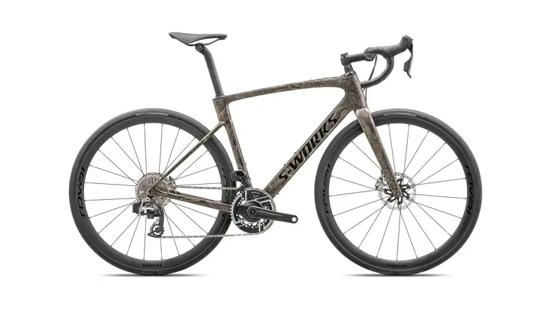 Specialized S-Works Roubaix SL8 Sram Red Axs In Gloss Taupe/Gunmetal Strata/Charcoal
