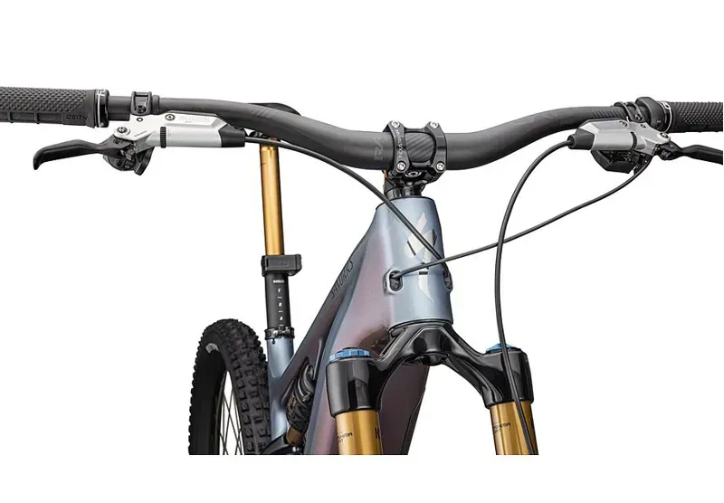 S-Works Turbo Levo 4 Gloss Glacial Metallic / Red Pearl / Black Pearl-5