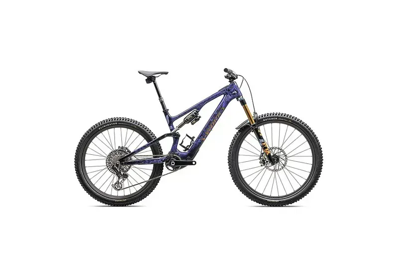 Specialized S-Works Turbo Levo SL E-Mountain Bike In Powdered Indigo Tint/Cool Grey Impasto/Midnight Shadow/Bronze