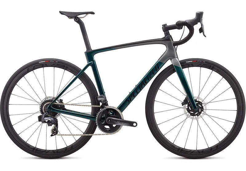 2020 Specialized Roubaix Pro SRAM Force eTAP AXS in Teal/Charcoal/Blue