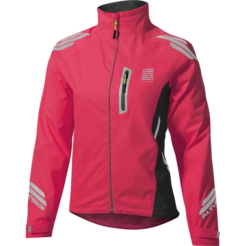 Altura Womens Night Vision Waterproof Jacket Raspberry