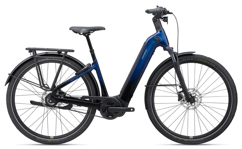 Giant AnyTour E+ 3 Hybrid Electric Bike in Eclipse Blue