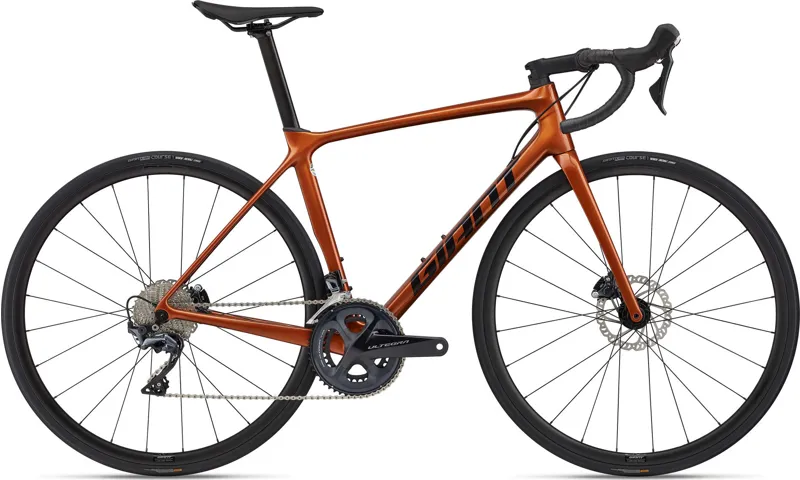 Giant TCR Advanced 1 Disc Carbon Road Bike in Amber Glow