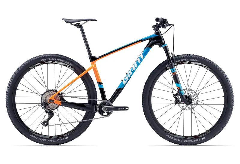 Giant XTC Advanced 2 29 Gloss Carbon Smoke/Gloss Orange/Gloss Blue