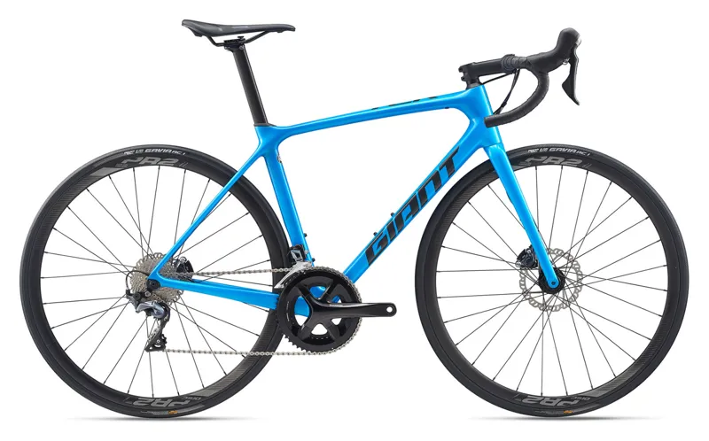 2020 Giant TCR Advanced 1 Disc Compact Carbon Road Bike in Blue