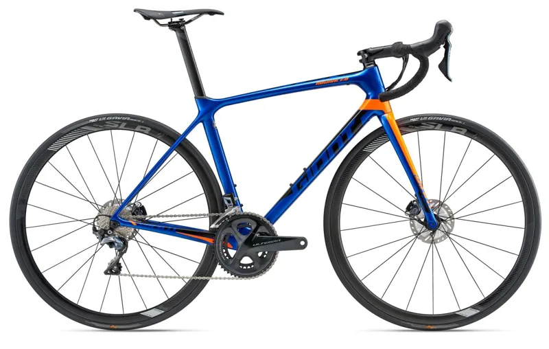 2018 Giant TCR Adv Pro 1 Disc Electric Blue/Neon Orange/Black