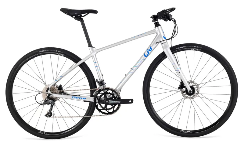 2019 Liv Thrive 3 Womens Flat Bar Road bike in Silver