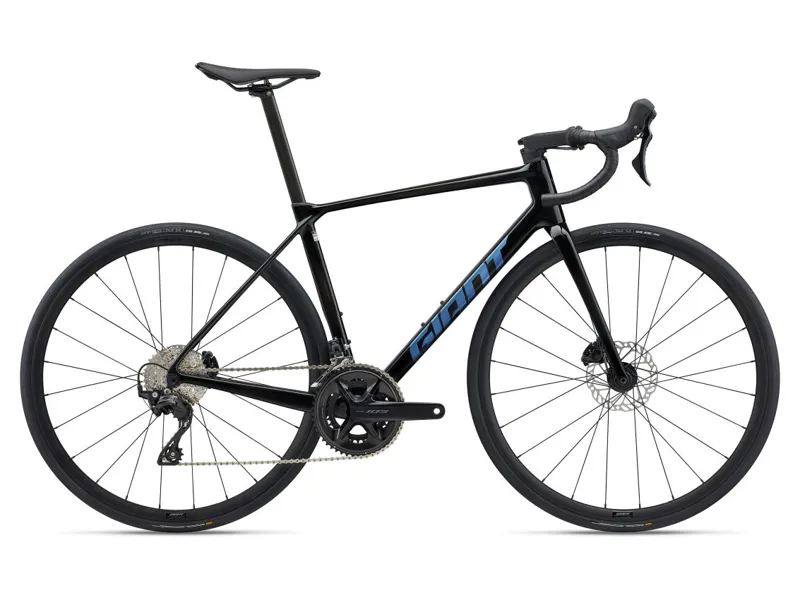 Giant TCR Advanced 2 Road Bike In Gloss Carbon/Electron Blue
