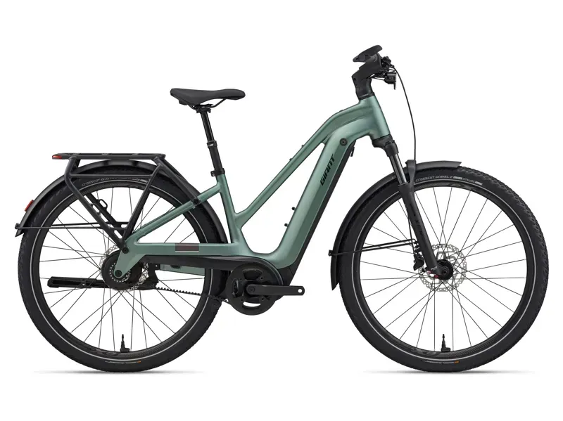 Giant Explore E+ 2 Stagger 25km/h eHybrid Bike in Alpine Green