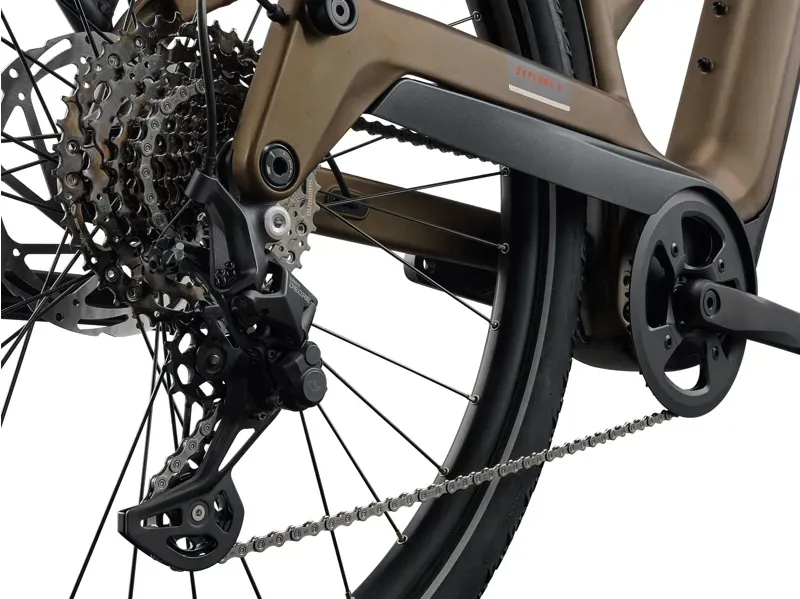 Giant Explore E+ 3 Stagger 25km/h eHybrid Bike in Pyrite Brown-6