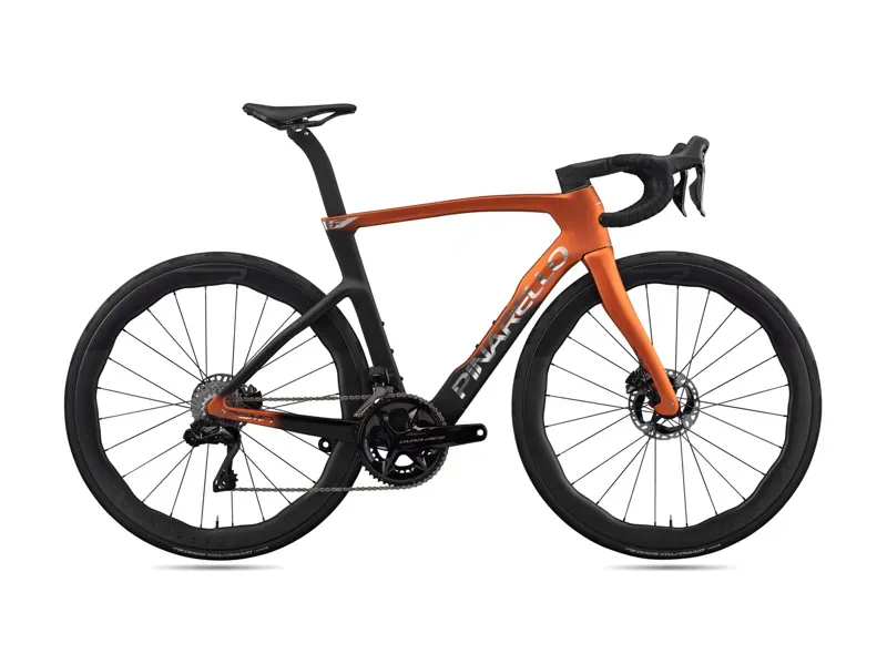 Pinarello Dogma F Dura Ace Di2 Disc Road Bike in Luxter Amber