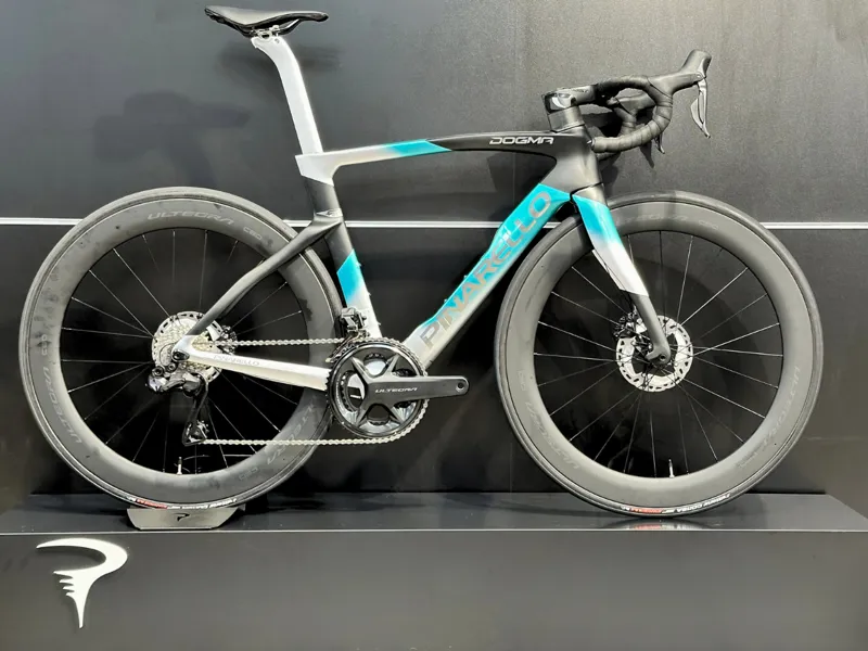  Pinarello Dogma F Disk Road Bike Ultegra Di2 Nebula Green Silver 53cm