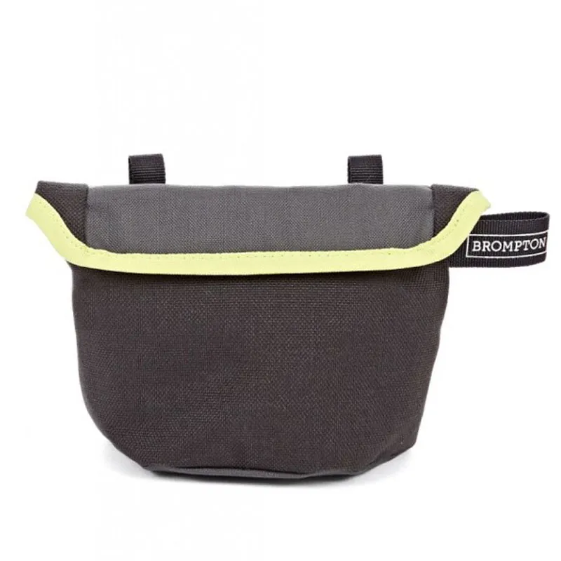 Brompton Saddle Pouch Bag Black/Grey/Lime Green