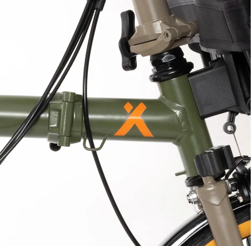 Brompton X Bear Grylls C Line Explore Moss Green and Mushroom Grey-3
