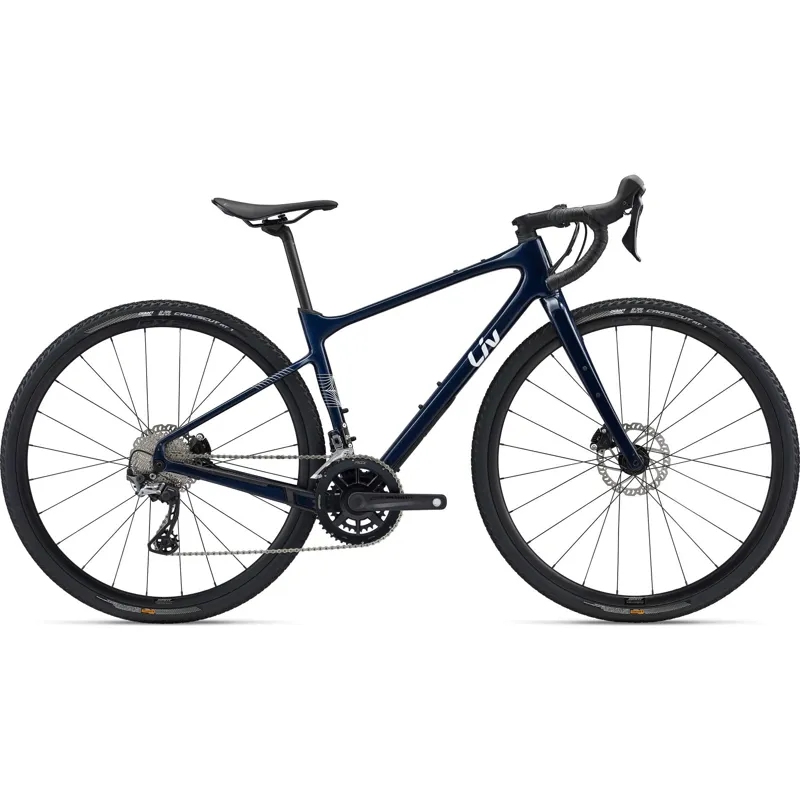 Liv Devote Advanced 2 Gravel Bike in Candy Navy