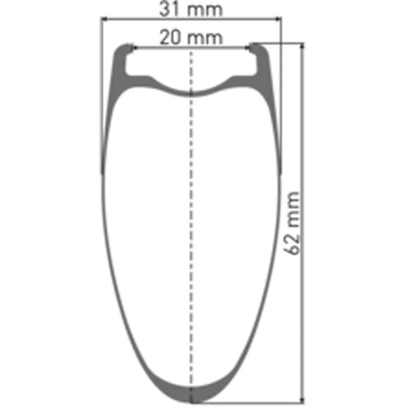 DT SWISS ARC 1400 DICUT disc brake wheel carbon clincher 80 x 20 mm rim-5