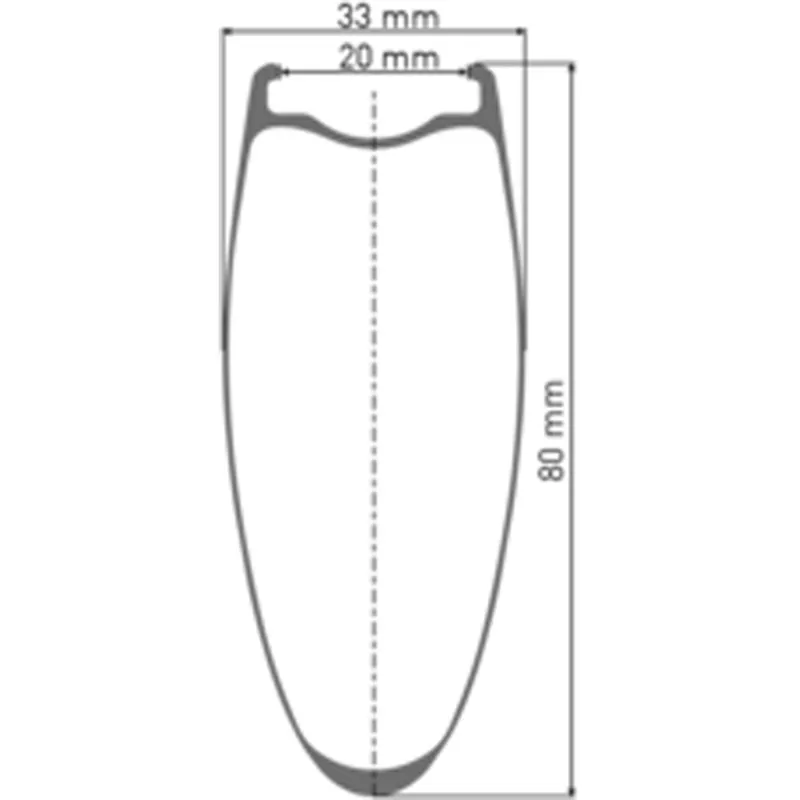 DT SWISS ARC 1400 DICUT disc brake wheel carbon clincher 80 x 20 mm rim-4