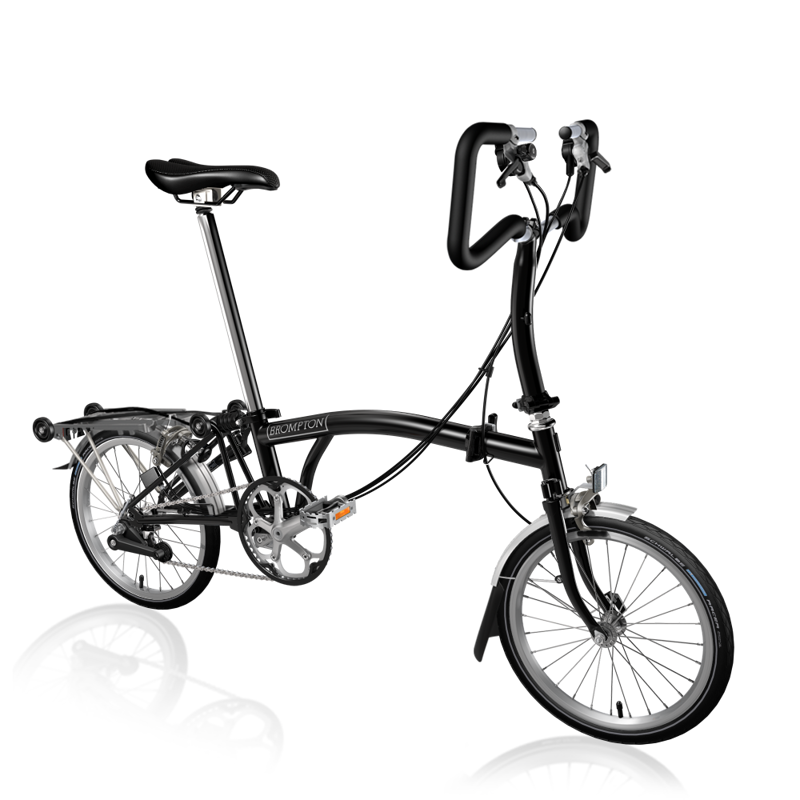 Brompton P6R Black Folding Bike