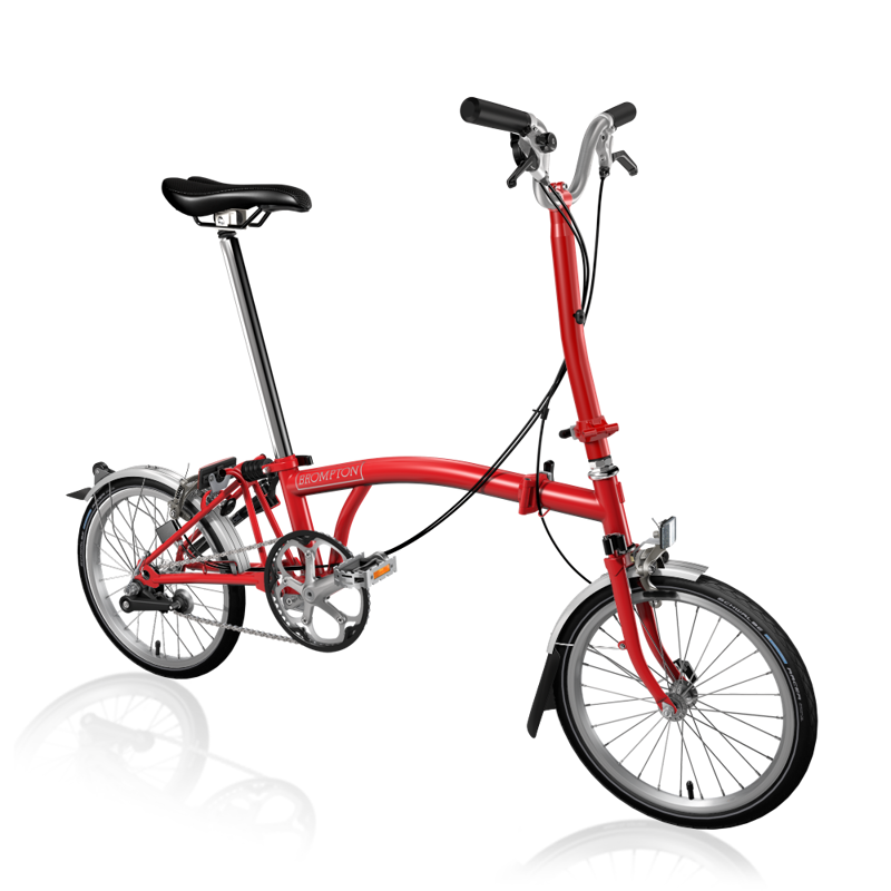 Brompton H3L Red Folding Bike