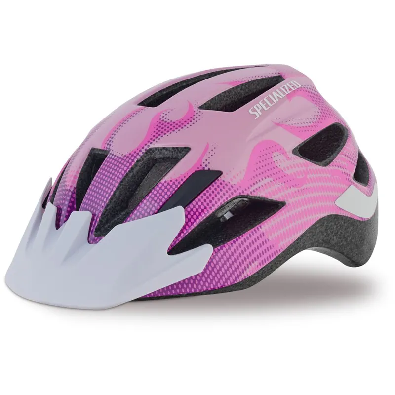 Specialized Shuffle LED Pink Flames Child Helmet