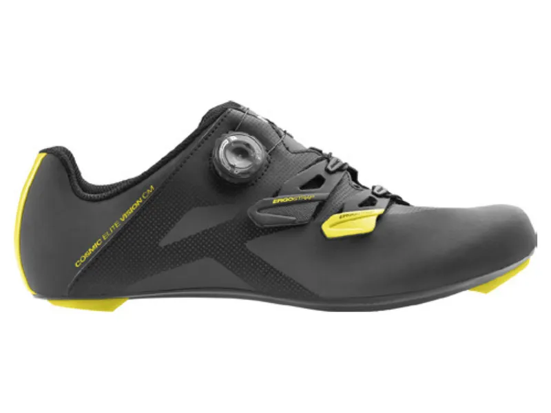 SHOP SOILED Mavic Cosmic Elite Vision Road Shoes Size 10 Black/Yellow