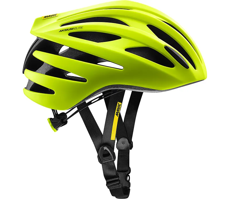Mavic Aksium Elite Helmet in Safety Yellow/Back