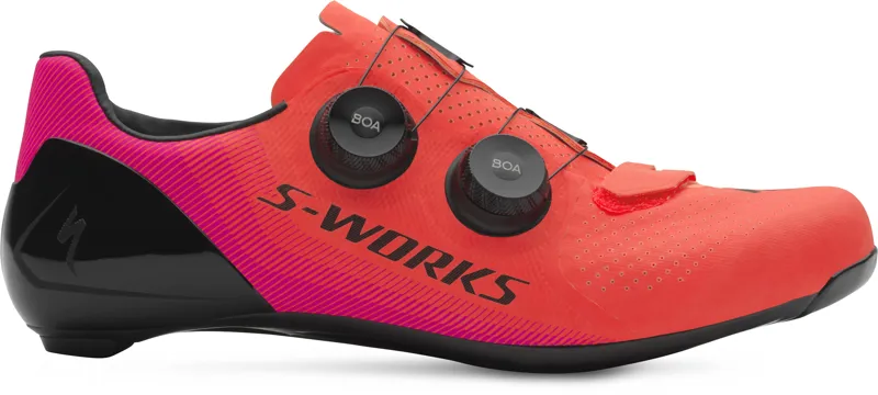 S-Works 7 Road Shoes Acid Lava/Acid Purple