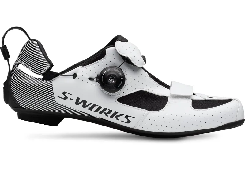 2019 Specialized S-Works Trivent Triathlon Crbn Clipless Shoe in White