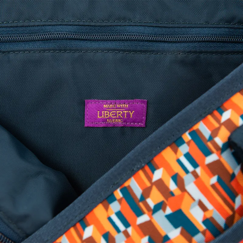Brompton Tote Bag Made with Liberty Fabric Metropolis-2