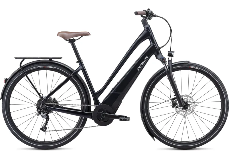 2021 Specialized Turbo Como 3.0 Electric Low-Entry Hybrid Bike in Black