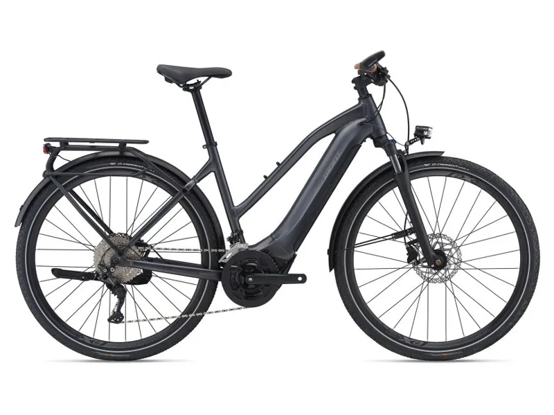 2021 Giant Explore E+ 1 Stagger Frame Electric Bike in Black