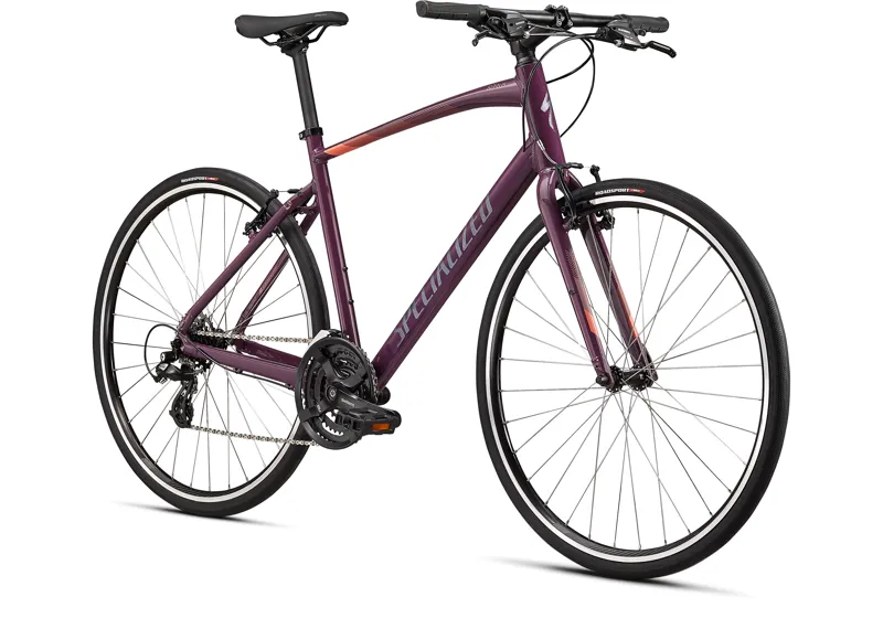 2021 Specialized Sirrus 1.0 Hybrid Bike in Red-2
