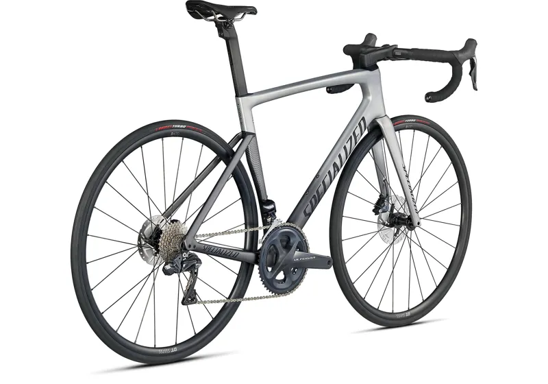 2021 Specialized Tarmac SL7 Expert Ultegra Di2 Carbon Road Bike in Silver-3
