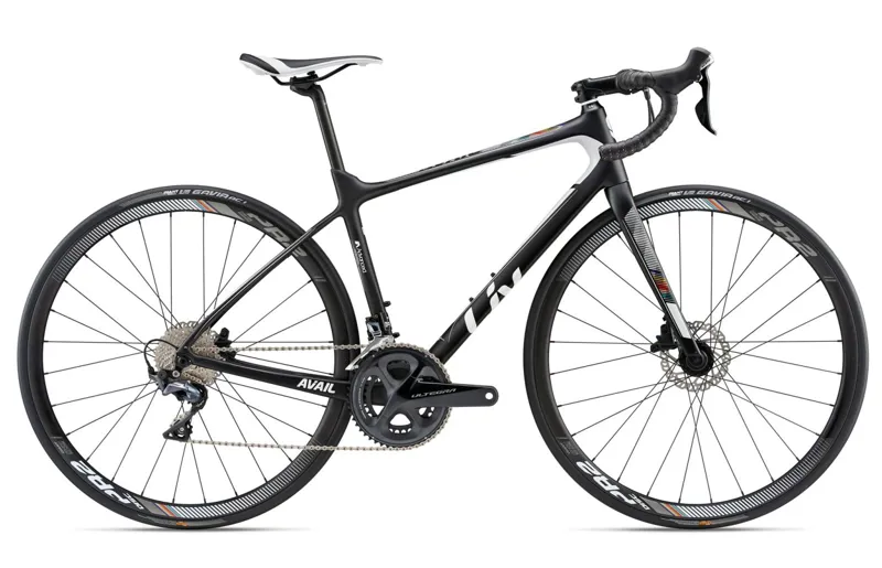 2018 Liv Avail Advanced 1 Matt Black/Gloss White/Gloss Rainbow
