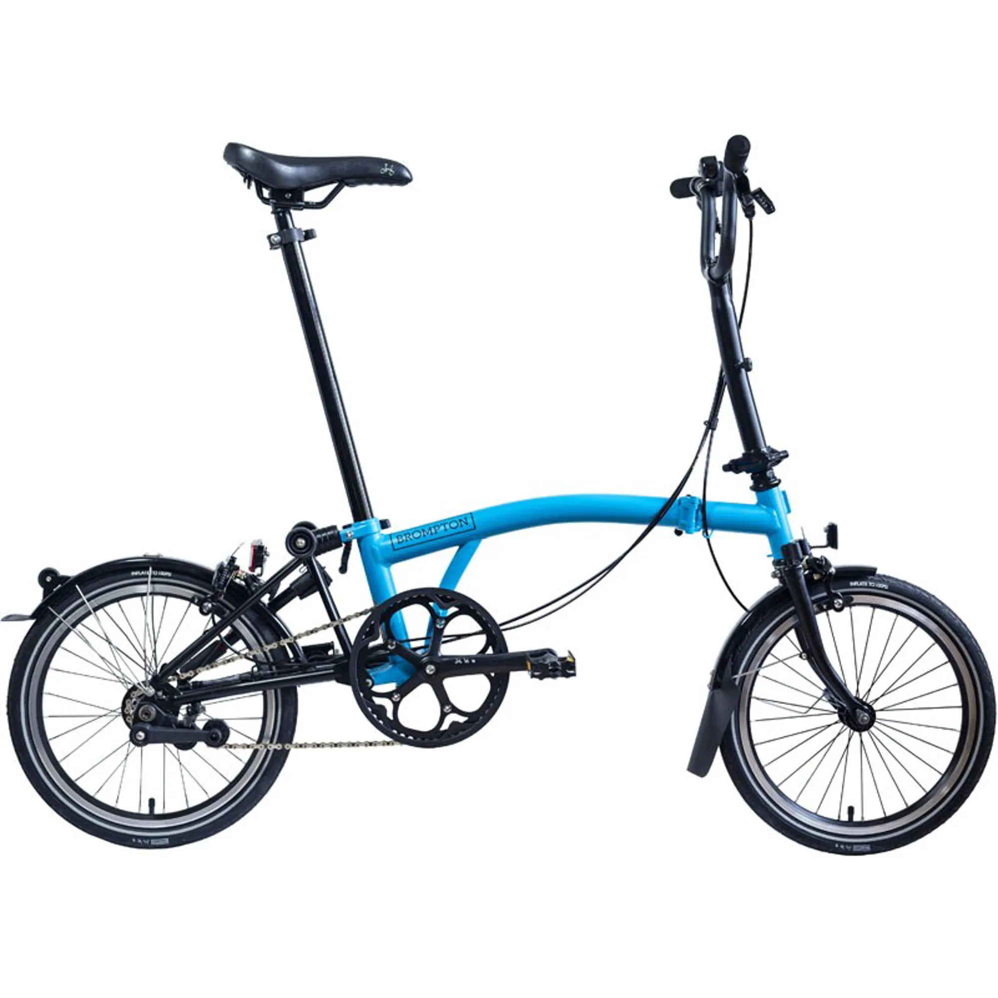 Brompton H6R Black Edition/Lagoon Blue - Main Image