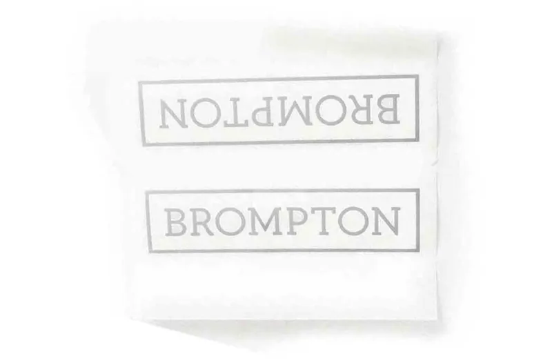 Brompton Mainframe Decal in Silver
