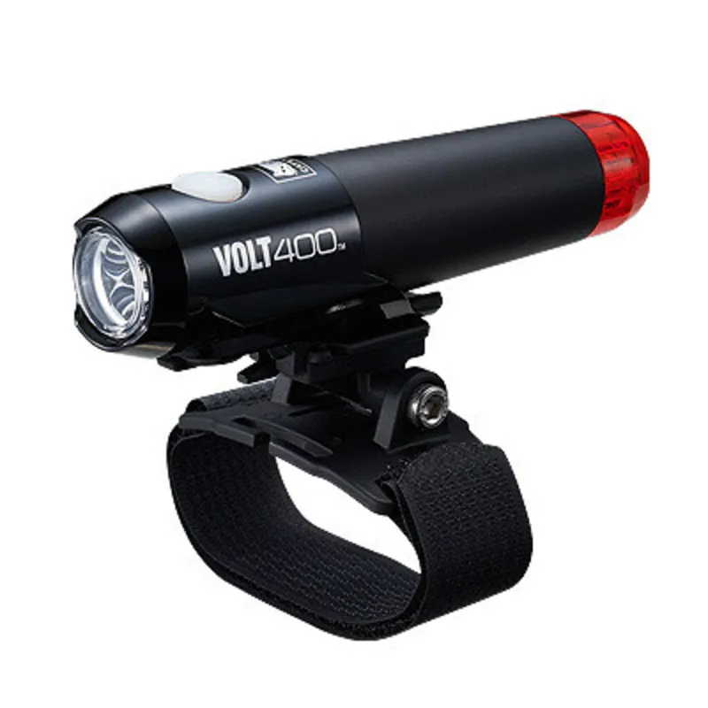 Cateye Volt 400 Duplex Front/Rear Helmet USB Rechargeable Light