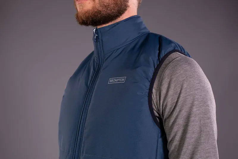 Brompton New York Reversible Gilet in Navy and Blue-1