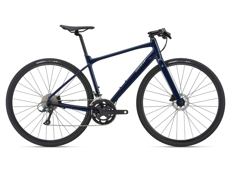 2021 Giant FastRoad SL 2 Disc Flat Bar Road Bike in Blue
