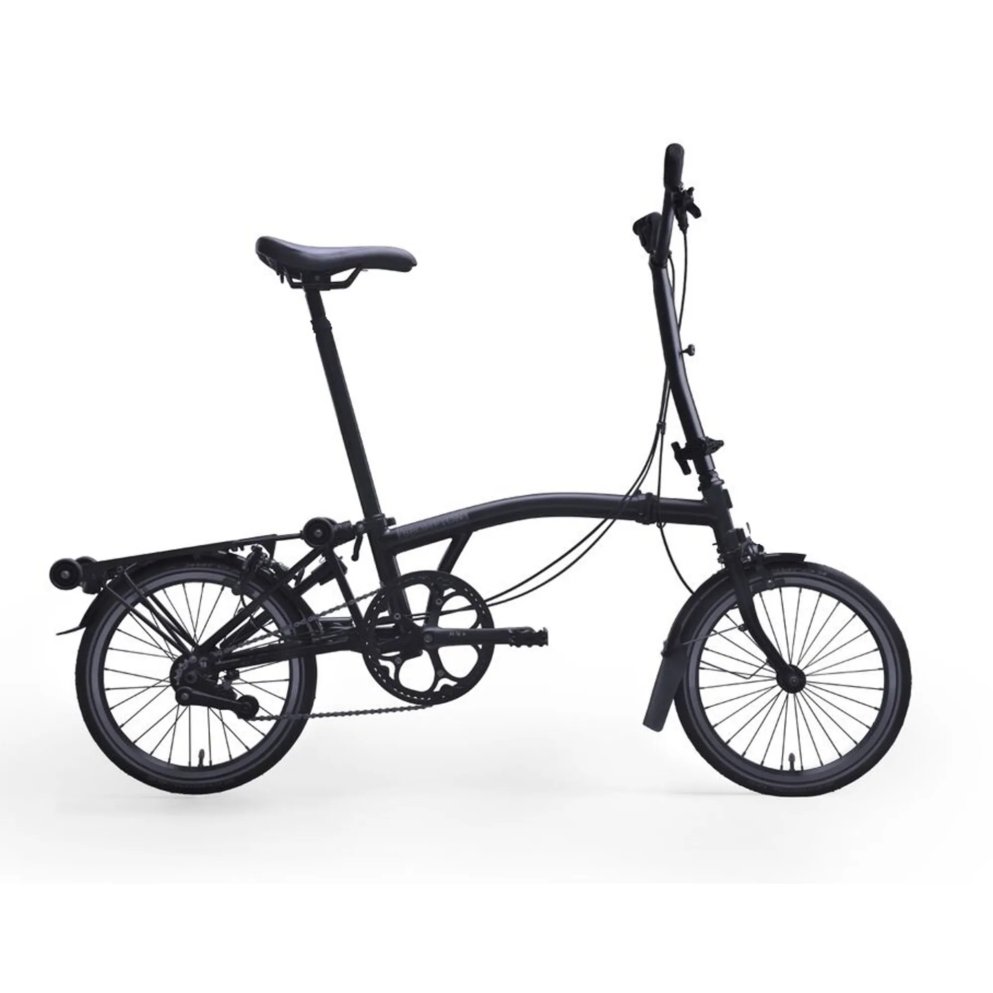 Brompton H6R Black Edition Folding Bike in Gloss Black