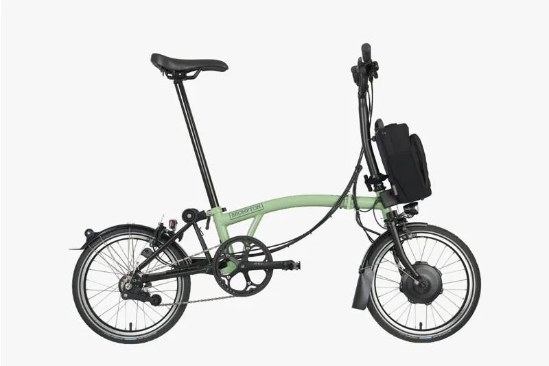 Brompton Electric C Line Explore Mid Bar in Matcha Green